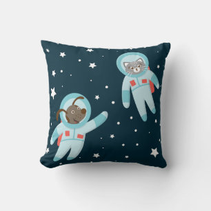 Astronaut Dog & Cat  Cushion
