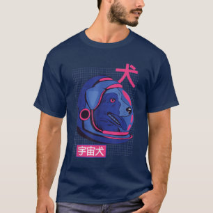Astronaut Dog In Space Shiba Inu Akita Boys Girls T-Shirt