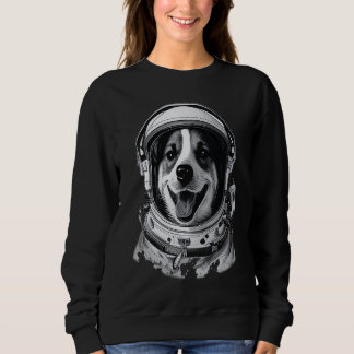 Astronaut Dog space Cute Dog for men women kids Sweatshirt