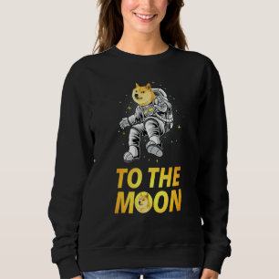 Astronaut Dogecoin To The Moon Tee Doge Coin Crypt