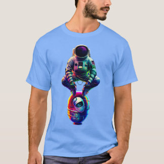 Astronaut Doing Squat Dance Astronaut Doing Russia T-Shirt