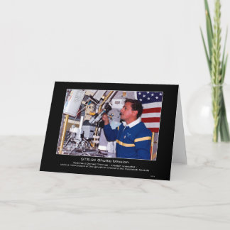 Astronaut Donald Thomas  onboard the Spacelab Modu Card