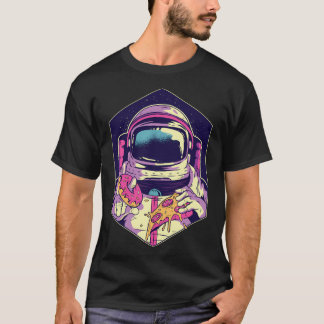 Astronaut Doughnut Pizza T-Shirt