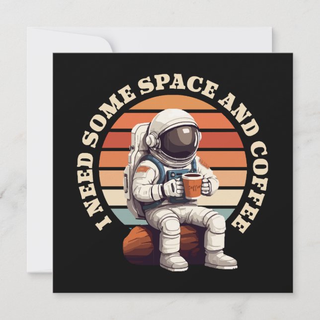 Astronaut Drinking Coffee (Front)