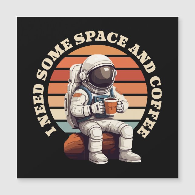 Astronaut Drinking Coffee (Front)