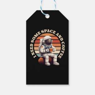 Astronaut Drinking Coffee Gift Tags