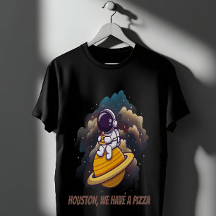 Astronaut Eating Pizza T-Shirt
