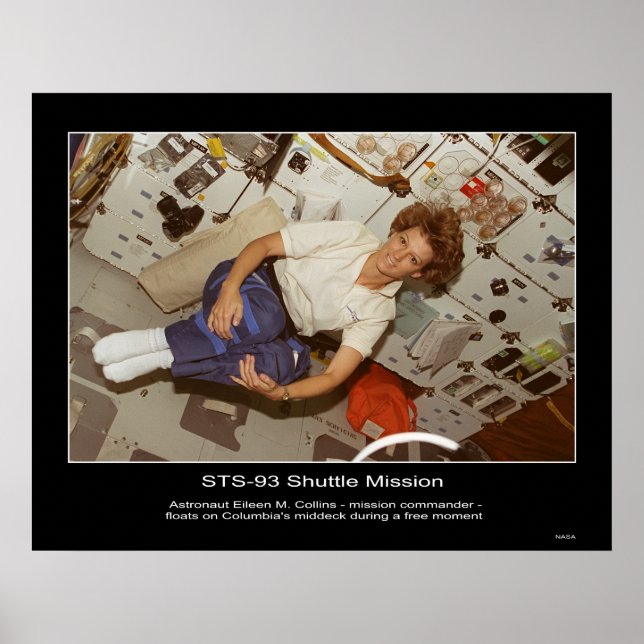 Astronaut Eileen M. Collins-floats Poster (Front)