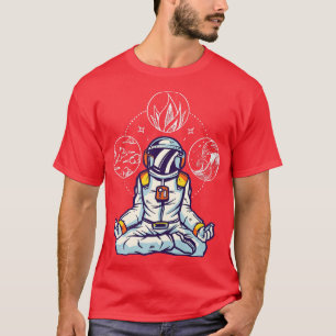 Astronaut Elemental Space Meditation I Elements As T-Shirt