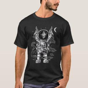 Astronaut Ethereum Coin ETH To The Moon Crypto Tok T-Shirt