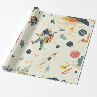 Astronaut Explorer Wrapping Paper