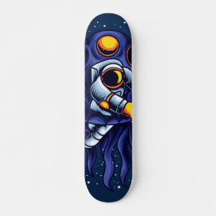 Astronaut fight Monster Skateboard