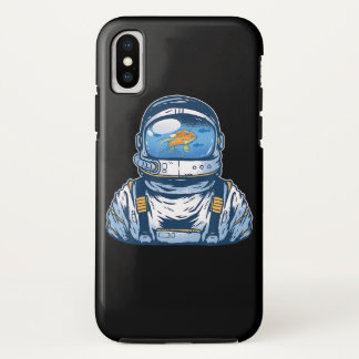 Astronaut Fishbowl Helmet Goldfish Spaceman Suit iPhone X Case