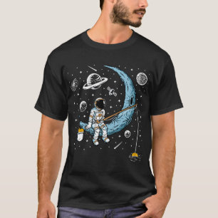 Astronaut Fishing Bitcoin Cryptocurrency - Funny C T-Shirt