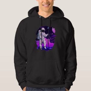 Astronaut Fishing Boat Space Ocean Lake Cool Fish Hoodie
