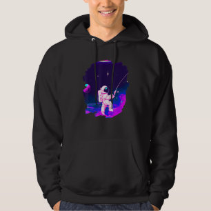 Astronaut Fishing Boat Space Ocean Lake Cool Fish  Hoodie