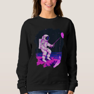 Astronaut Fishing Boat Space Ocean Lake Cool Fish Sweatshirt
