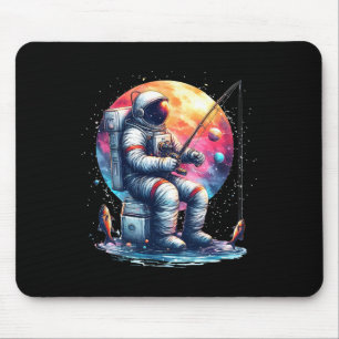 Astronaut Fishing In Space Boys Girls Kids Astrona Mouse Mat