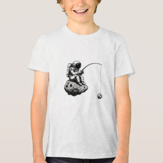 Astronaut Fishing Mode Galaxy Space Party Rocket Tri-Blend Shirt