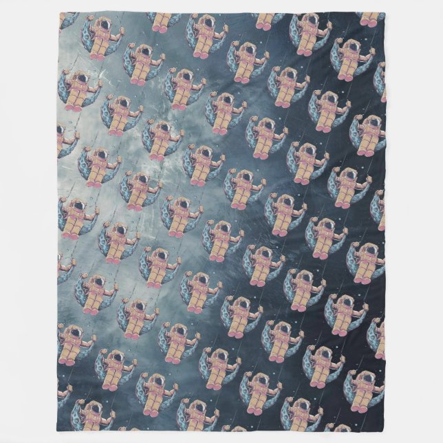 Astronaut Fleece Blanket (Front)