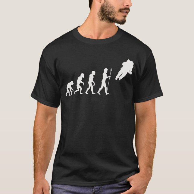 Astronaut Floating Away Evolution T-Shirt (Front)