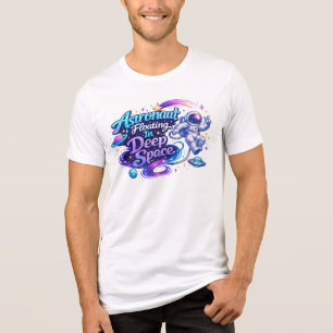 Astronaut Floating In Deep Space Tri-Blend Shirt