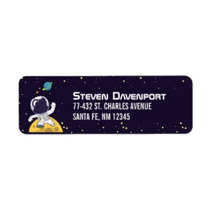 Astronaut Floating in Outer Space Illustration