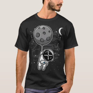 Astronaut Floating Ripple Xrp Coin To The Moon Cry T-Shirt