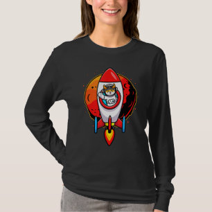 Astronaut Floki Inu Coin To The Moon Crypto Token T-Shirt