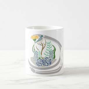 Astronaut Flowers Art Coffee Mug