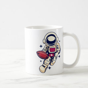 Astronaut Footll Space Sport Fun Cool Fall  Coffee Mug