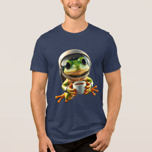 Astronaut Frog Tri-Blend Shirt