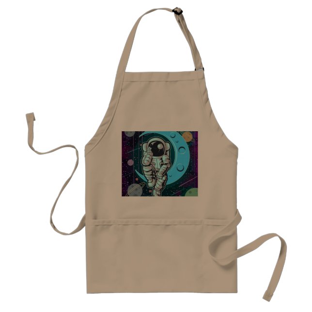 astronaut full colour standard apron (Front)
