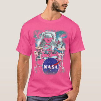 Astronaut Galactic Drum Solo Poster T-Shirt