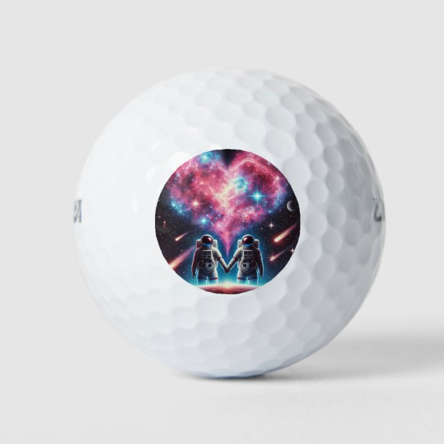 Astronaut Galaxy Golf Ball Design (Front)