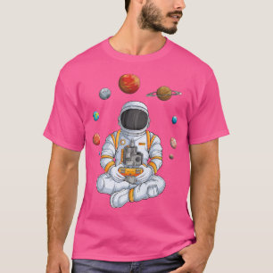 Astronaut Gamer Outer Space Men Gaming Solar Syste T-Shirt