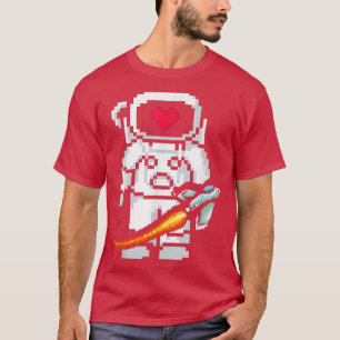 Astronaut Gamer Space Ship Rocket Galaxy Universe T-Shirt