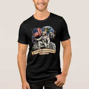 Astronaut George Washington Moon Landing Tri-Blend Shirt