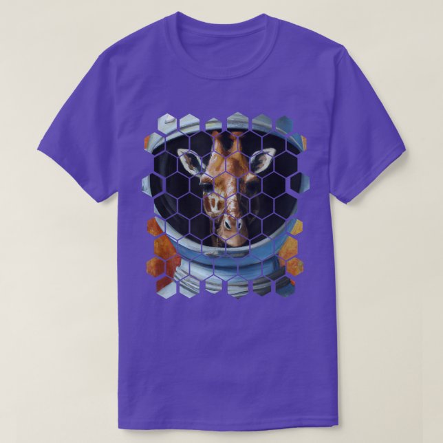 Astronaut Giraffe T-Shirt (Design Front)