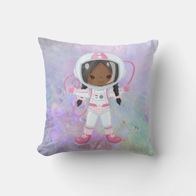 Astronaut girl Outer Space Cushion (Front)