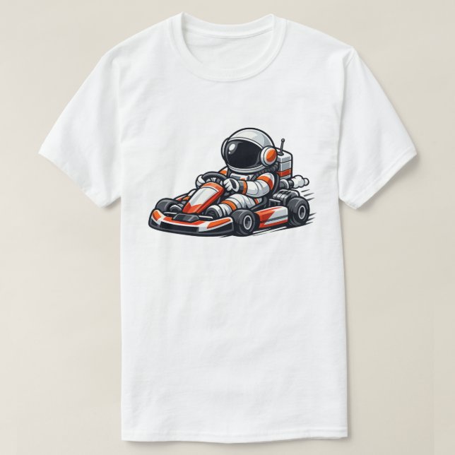 Astronaut Go-Kart T-Shirt (Design Front)