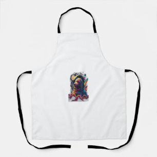 Astronaut Goldendoodle dog Space Galaxy Apron