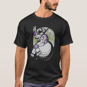 Astronaut Golfer Golfing Golf Course Putter Golf T-Shirt