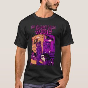 Astronaut Graphic With Dog No Place Like Home Coo T-Shirt
