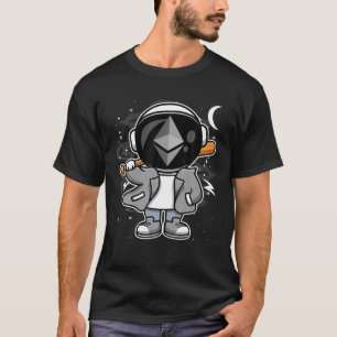 Astronaut Hiphop Ethereum ETH Coin To The Moon Cry T-Shirt