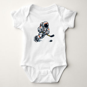 Astronaut Hockey Baby Bodysuit