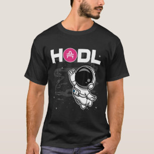 Astronaut HODL AMP Coin To The Moon Crypto Token W T-Shirt