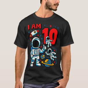 Astronaut I Am 10 Years Old Birthday Boy 10th Oute T-Shirt