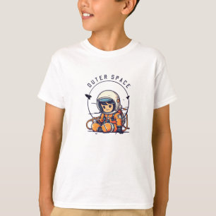 Astronaut Illustrative Outer Space T-Shirt
