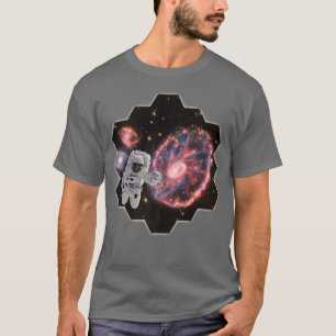 Astronaut in Cartwheel Galaxy Webb Space Telescope T-Shirt